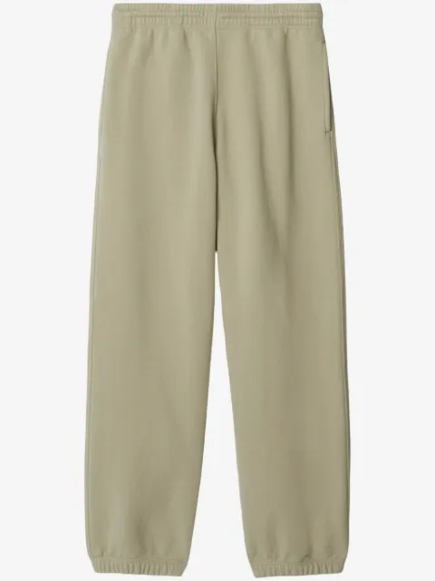 Burberry appliqué-logo cotton track pants