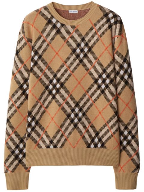 Burberry Vintage Check intarsia-knit jumper Women