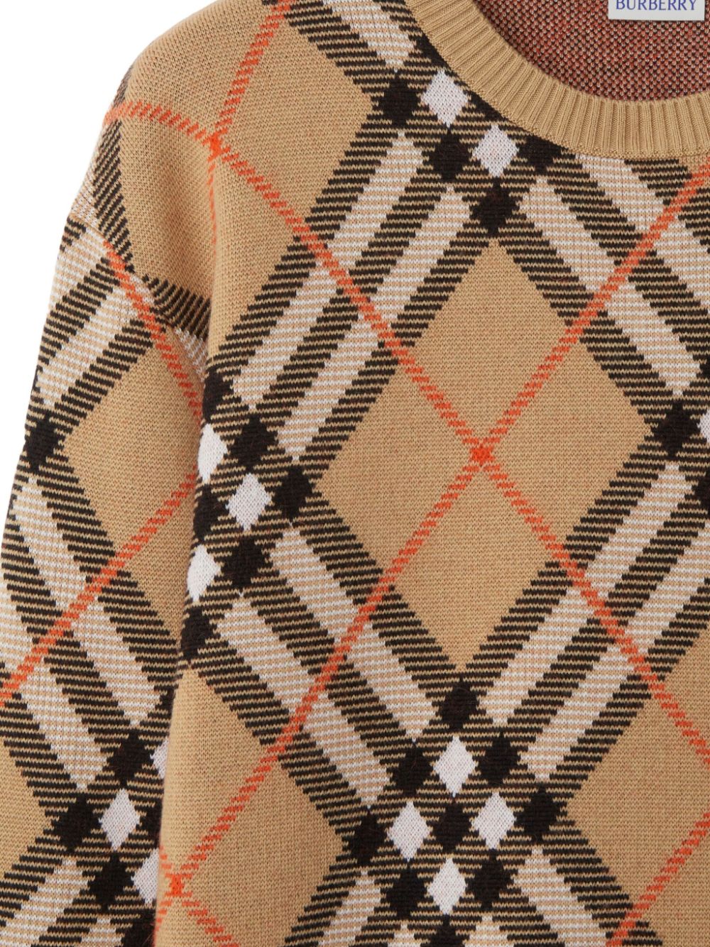 Burberry Vintage Check intarsia-knit jumper Women