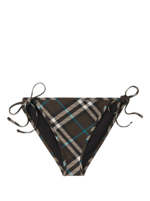 Burberry check-pattern bikini bottoms 