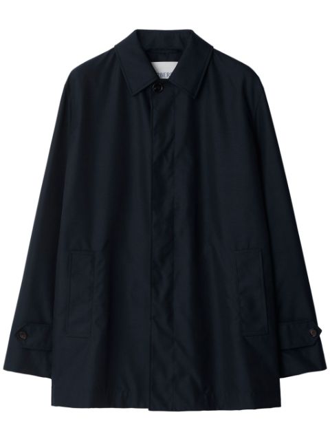 Burberry spread-collar button-up parka coat Men