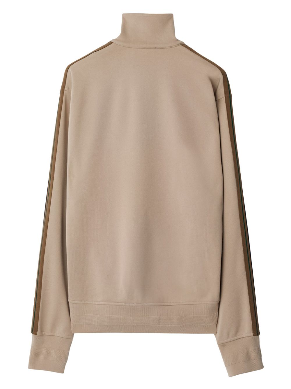 Shop Burberry Logo-embroidered Side-stripe Jacket In Neutrals