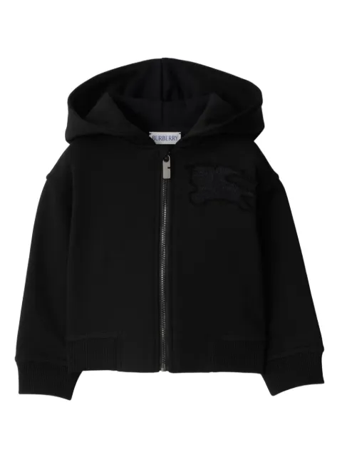 Burberry Kids Equestrian Knight-appliqué cotton hoodie