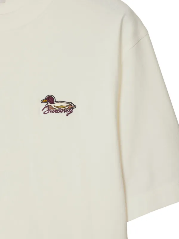 Burberry embroidered logo deals