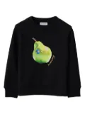 Burberry Kids Pear crew-neck cotton sweatshirt - Black