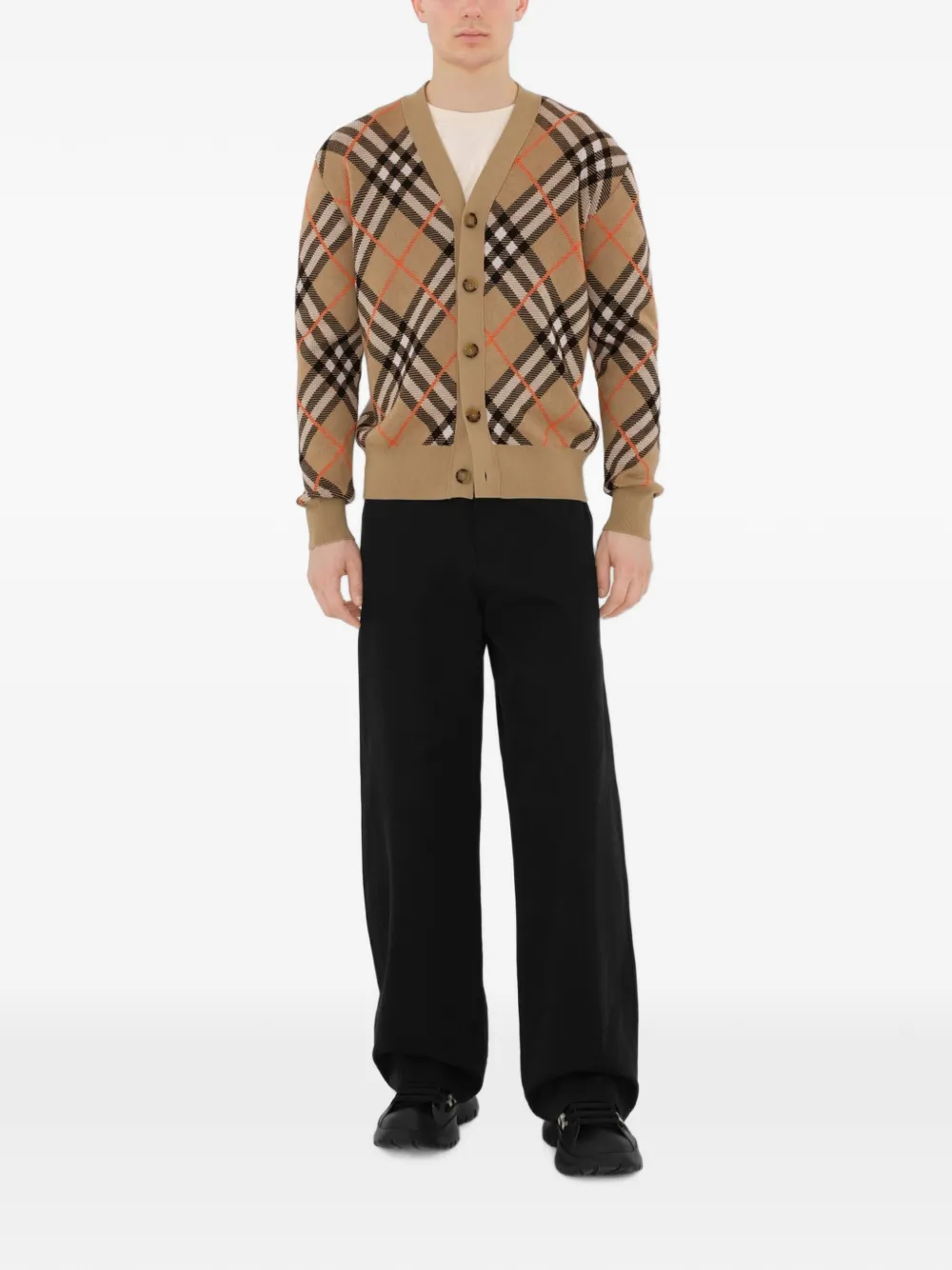 Burberry Vintage check vest van wolblend Beige