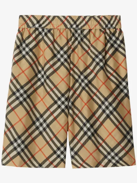 Burberry shorts Check de seda