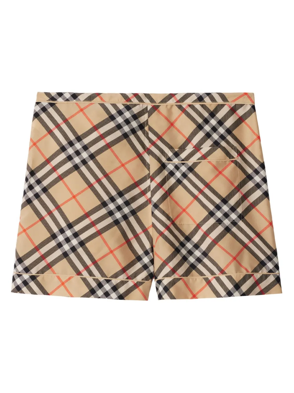 Affordable Burberry check-print silk shorts Women