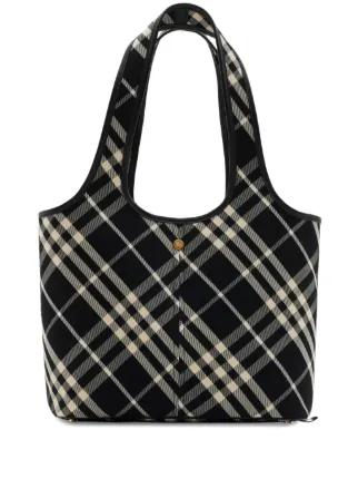 BURBERRY ハンドバッグ ブラック ノバチェック Burberry ノバチェック ハンドバッグ | ブラック | FARFETCH JP