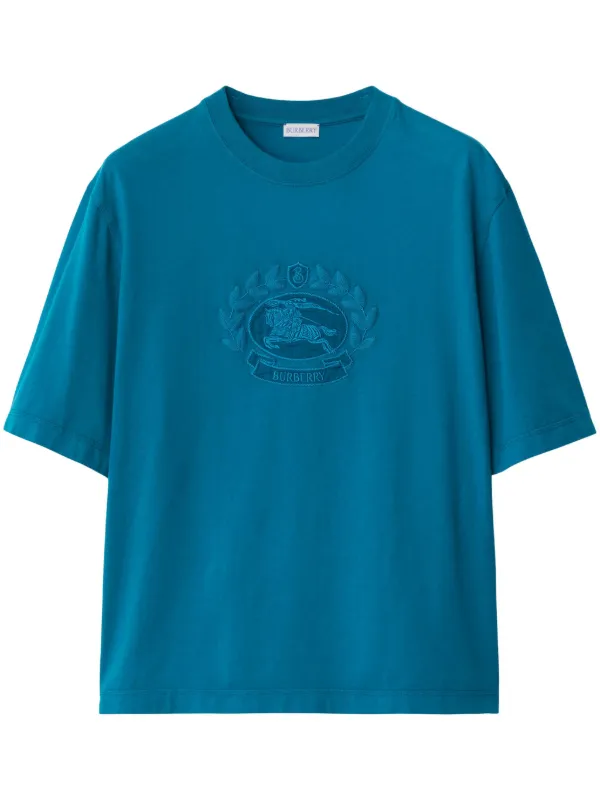 Teal burberry shirt hot sale
