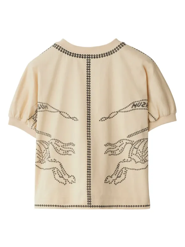 Burberry t shirt kids gold sales