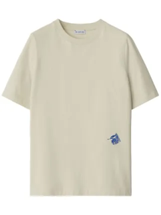 【関税&送料込】Burberry Light Beige T-Shirt With Equestrian Burberry Light Beige T-Shirt With Equestrian Knight Design