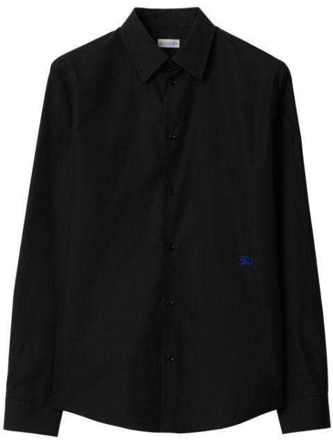 Burberry EKD-embroidered cotton shirt Men