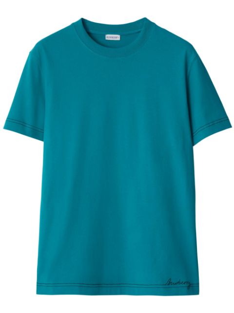 Burberry contrast-stitching cotton T-shirt Men