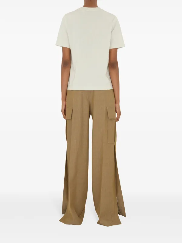 【関税込み】Burberry グリーン Duck Tシャツ Burberry Duck Cotton T-shirt | Neutrals | FARFETCH