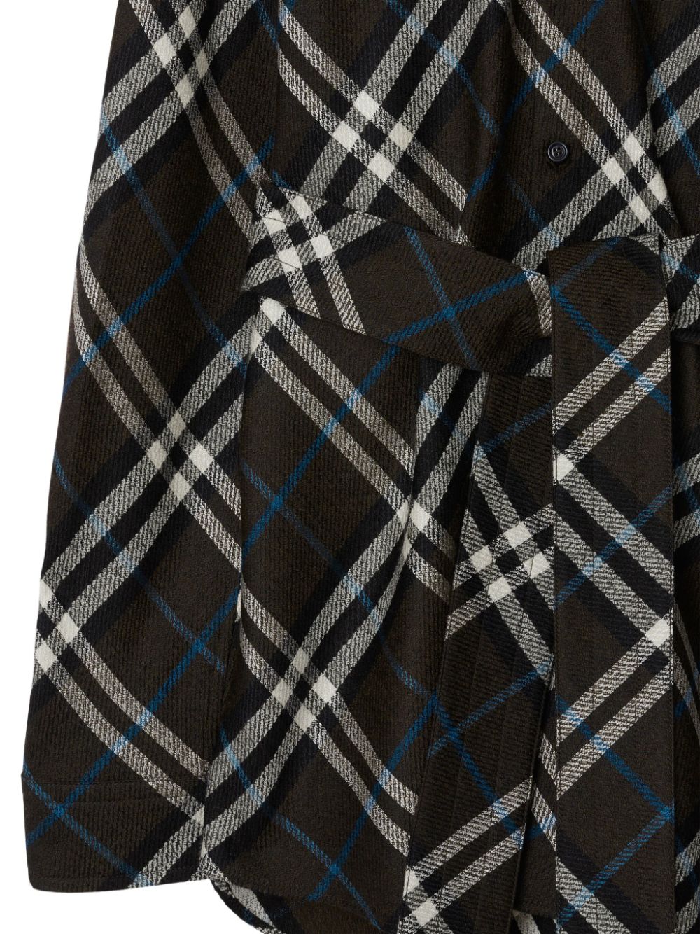 Affordable Burberry check-pattern belted shirt Women