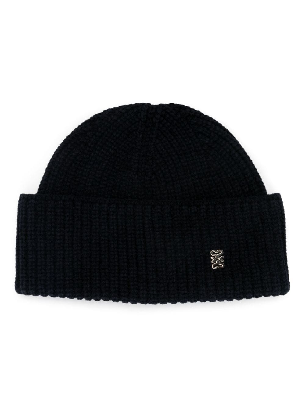 Shop Sandro Knit Beanie In Blue