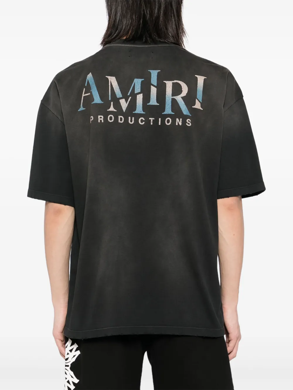 Amiri Theatre Masks Oversized T-shirt In Black
