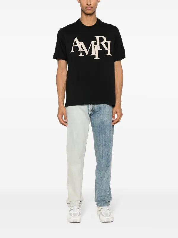 AMIRI logo-print Cotton T-shirt | Black | FARFETCH