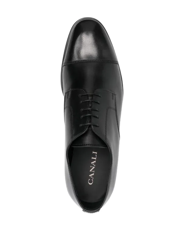 Canali lace-up Leather Derby Shoes | Black | FARFETCH