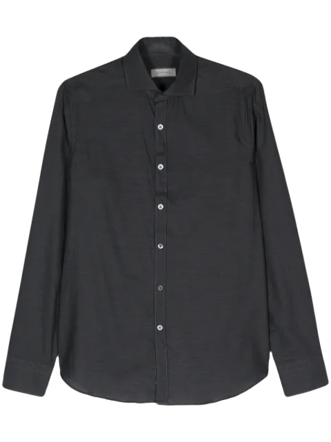 Canali cutaway-collar cotton shirt