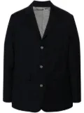 Canali textured press-stud jacket - Blue