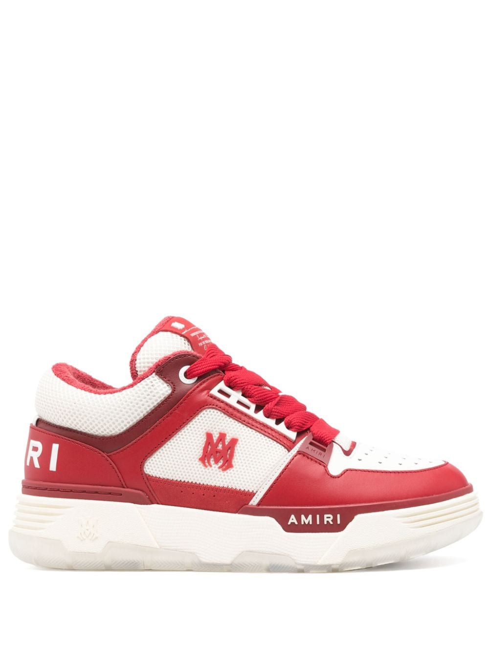 Amiri Ma-1 Panelled Sneakers In Red