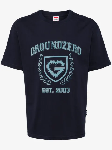 Ground Zero playera con logo estampado