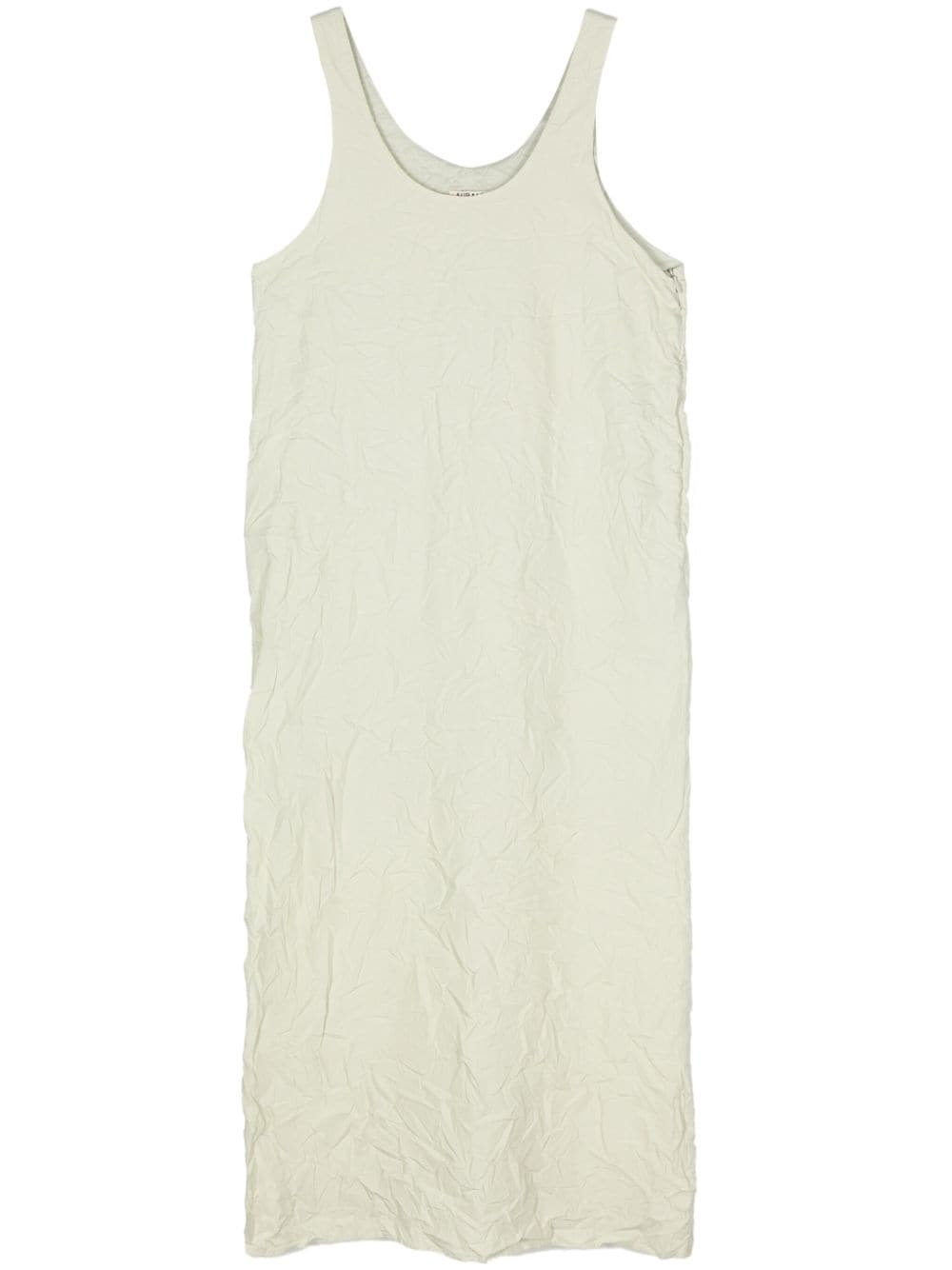Auralee Crinkled-finish Cotton Dress In Neutral