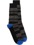 Paul Smith chevron-pattern cotton blend socks - Black