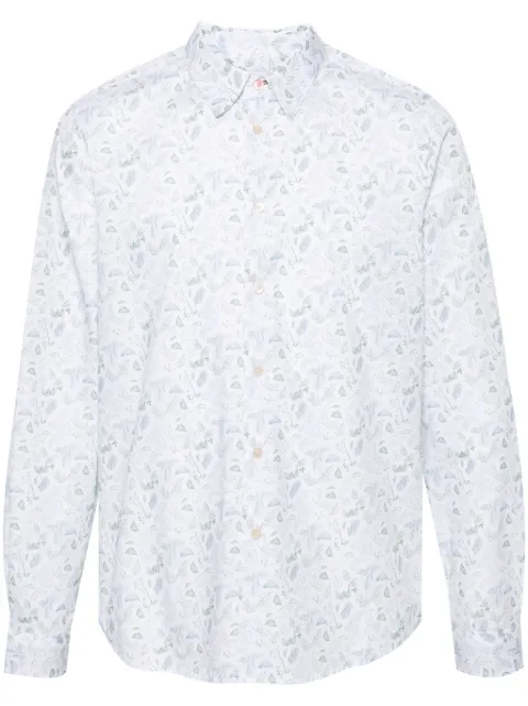 PS Paul Smith leaf-print cotton shirt