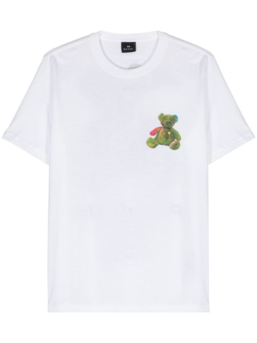 Ps By Paul Smith Teddy Bear-print Cotton T-shirt In White