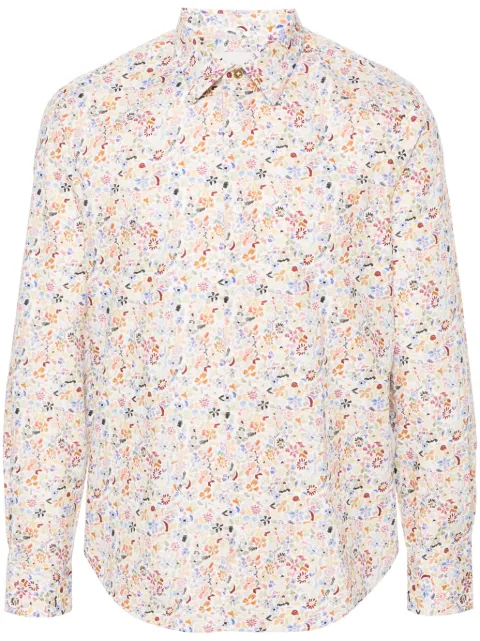 Paul Smith floral-print organic cotton shirt 