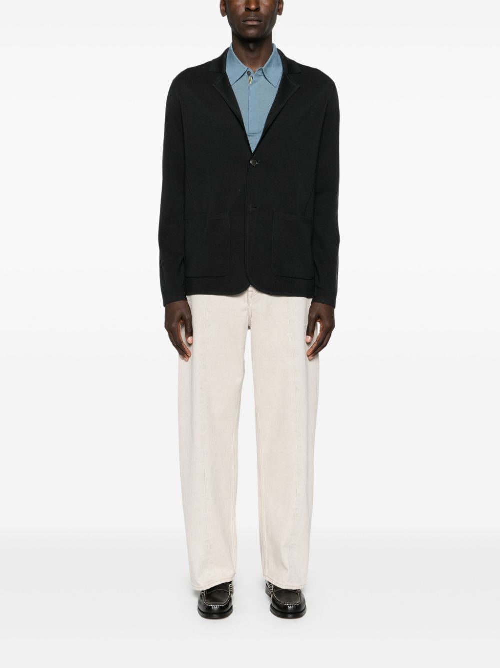 Paul Smith single-breasted knitted blazer - Grijs