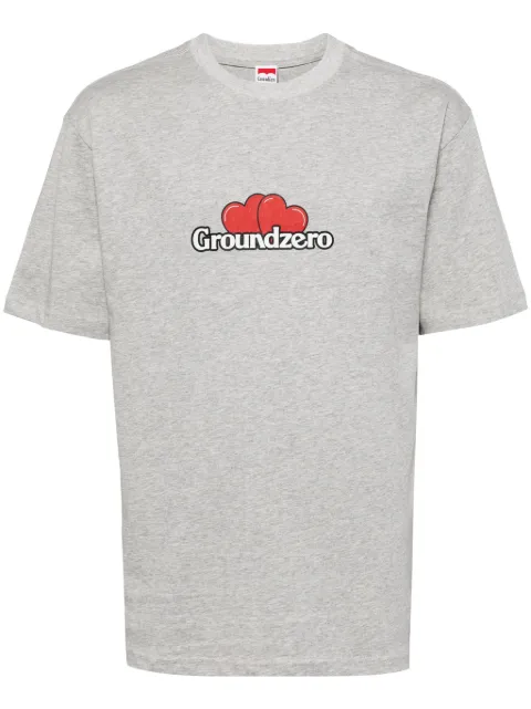 Ground Zero logo-print cotton T-shirt