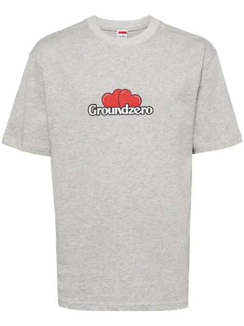 T-shirt en coton à logo imprimé - Ground Zero - Modalova