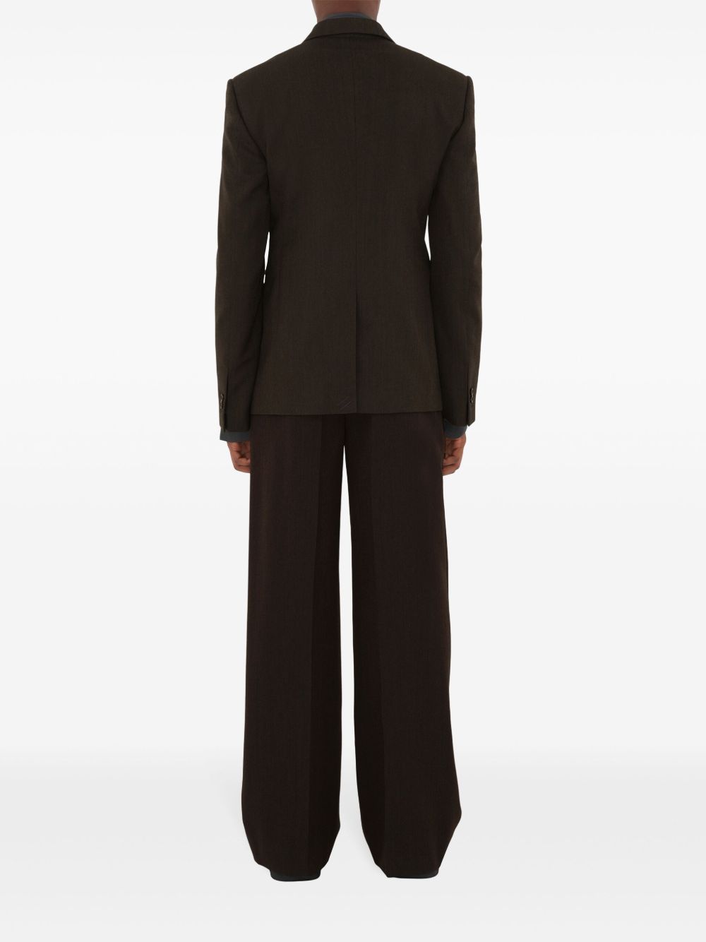 Lanvin pressed-crease wool tailored trousers Men