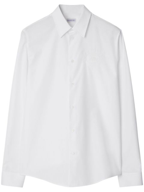 Burberry EKD-embroidered cotton shirt