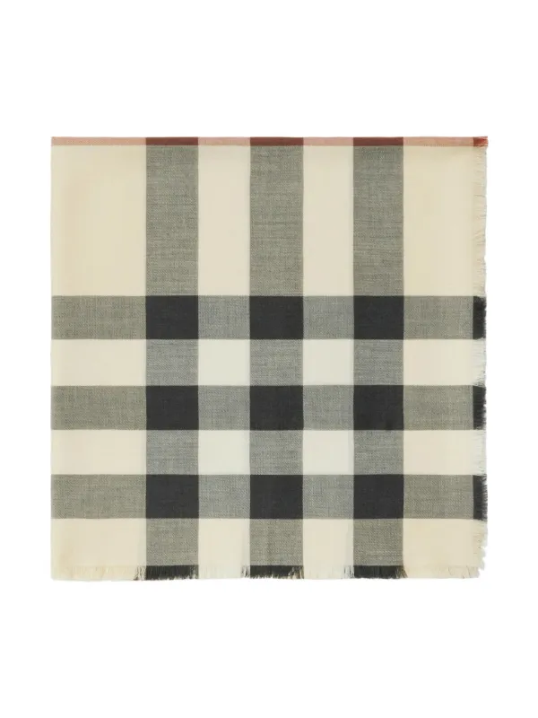 Half mega check burberry scarf clearance
