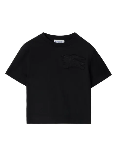 Burberry Kids playera con aplique Equestrian Knight
