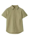 Burberry Kids EKD short-sleeved button-up shirt - Green