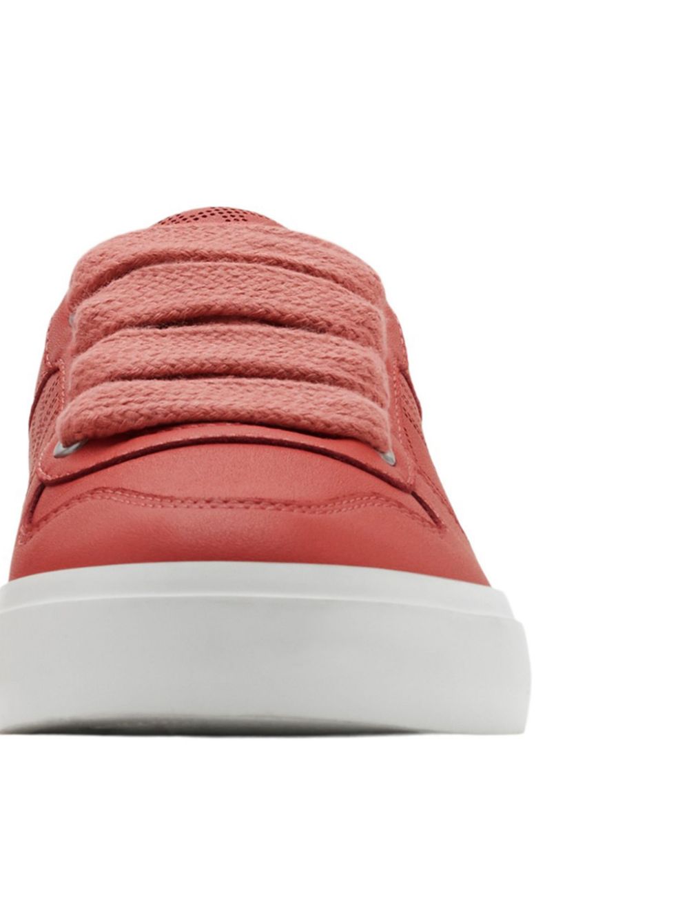 Burberry Kids Leren sneakers met geperforeerd detail - Rood