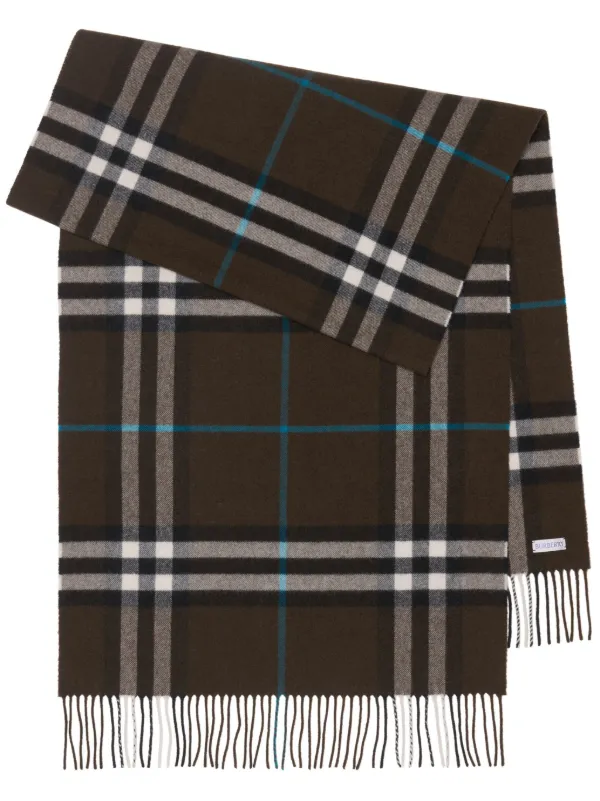 Burberry Cashmere Scarf Brown Vintage authentic