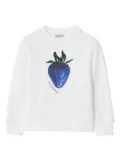 Burberry Kids strawberry-print cotton sweatshirt - White