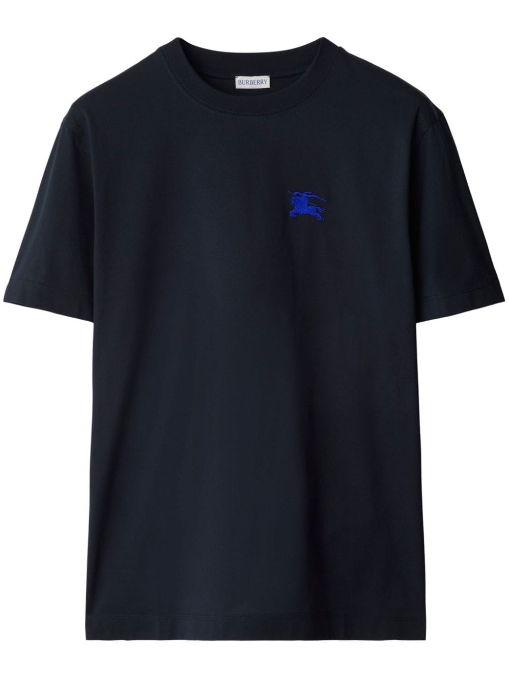 Burberry Katoenen T-shirt met borduurwerk Blauw