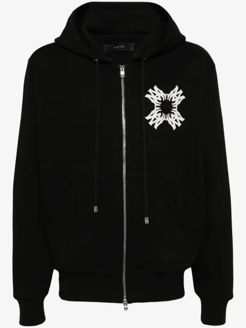 AMIRI logo print hooded jacket