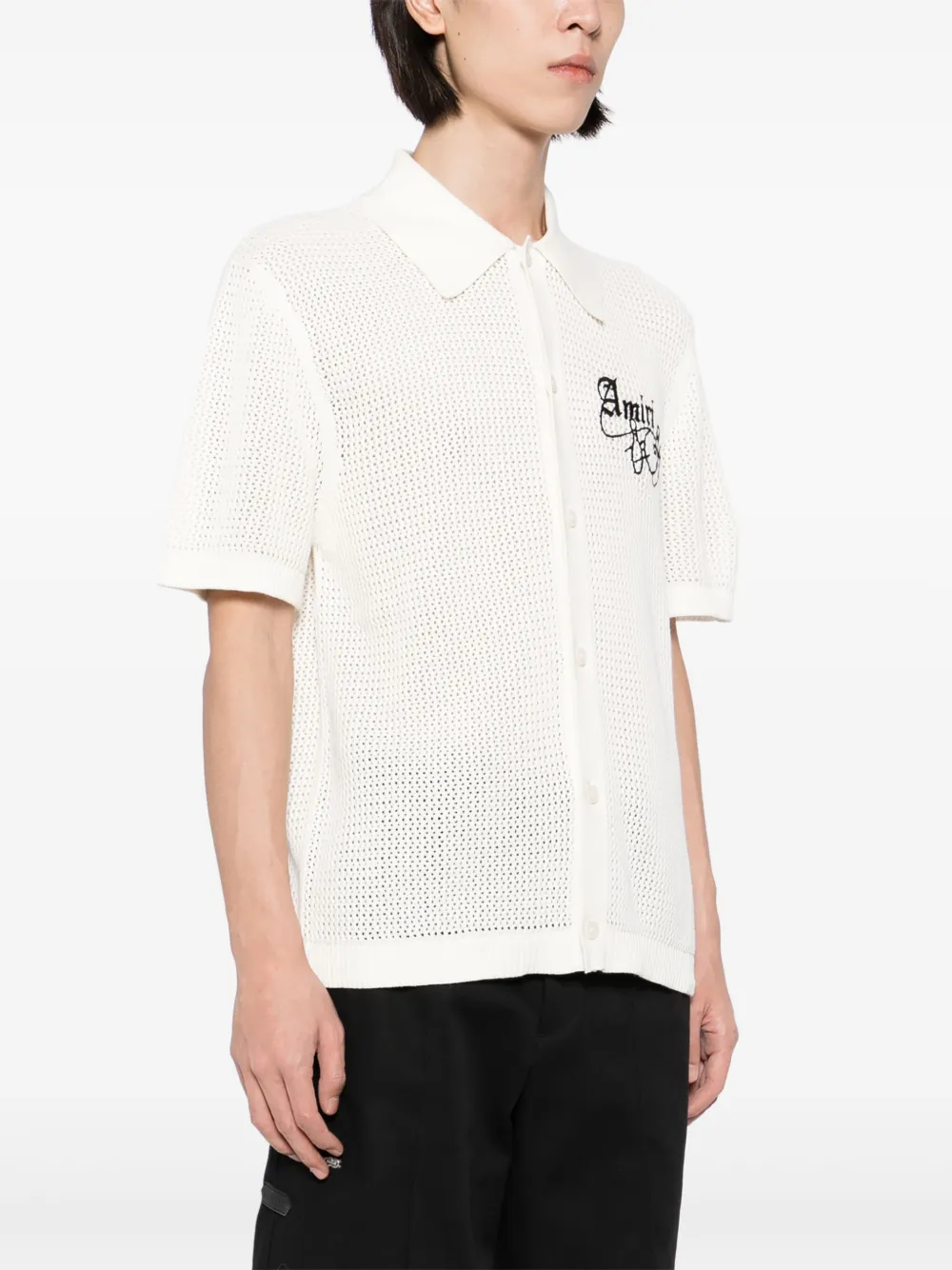 AMIRI Sweater met geborduurd logo Beige