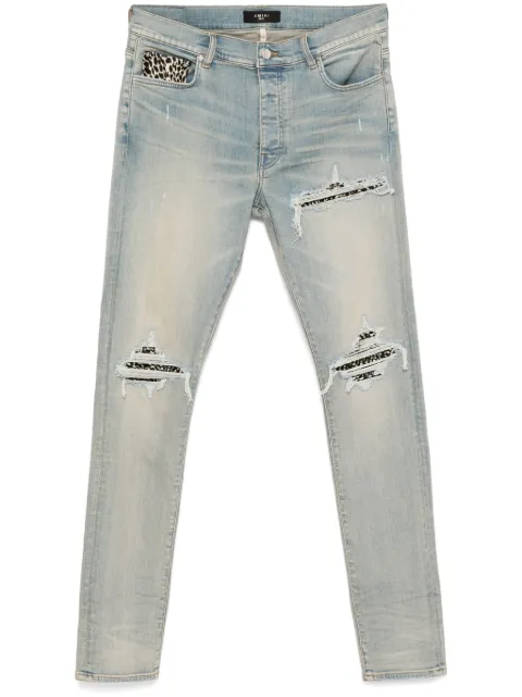 AMIRI leopard-detail jeans