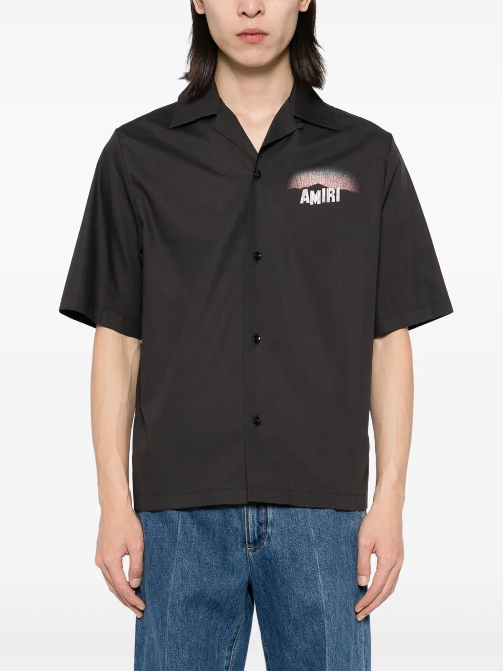 AMIRI Hollywood Lights Camp Shirt | Black | FARFETCH