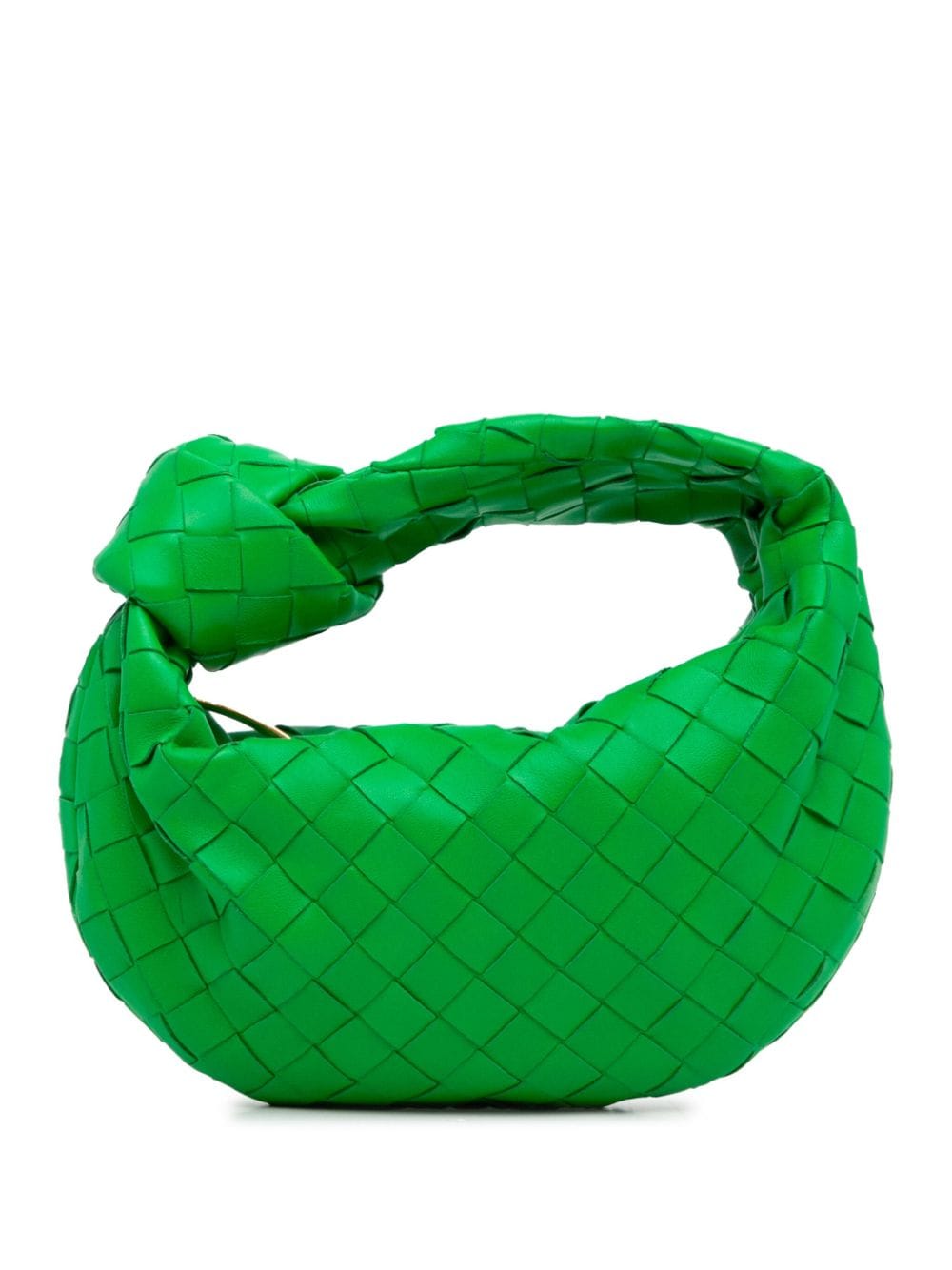 Pre-owned Bottega Veneta 2019-2023 Mini Intrecciato Jodie Handbag In Green
